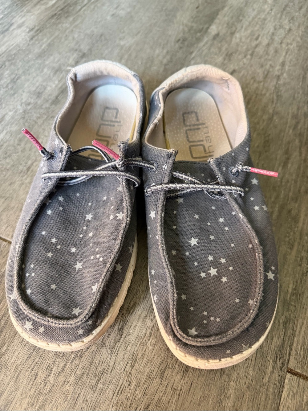 Hey Dude Star Print Slip-On Shoes Size 4-5